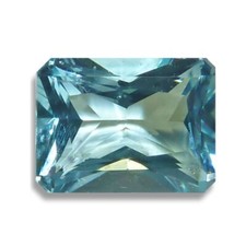Natural Aquamarine Blue Emerald Cut 12 options Faceted Gems since 1989 USA