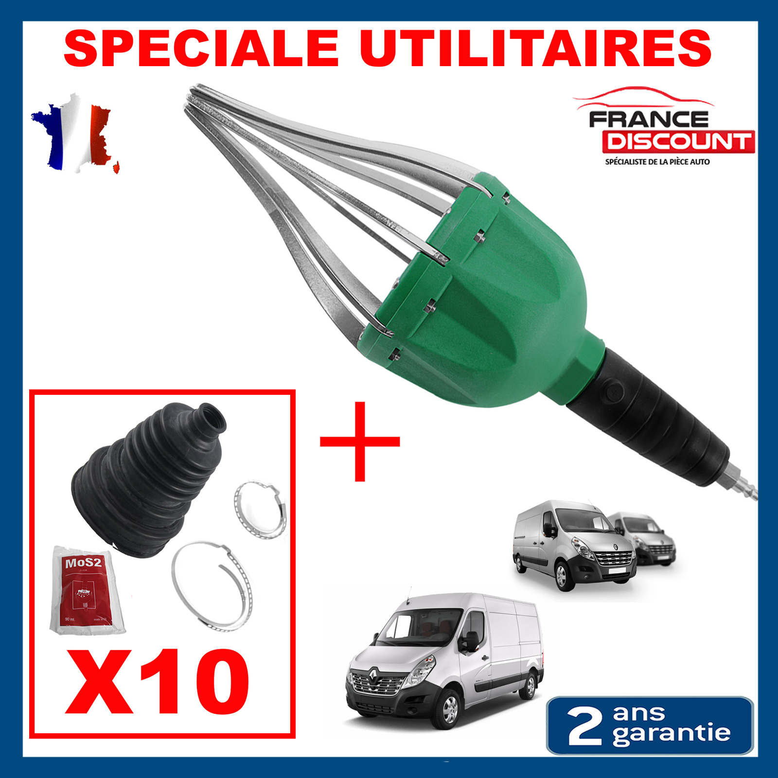 Soufflet de cardan utilitaire et pince pneumatique expandeur 20-120mm