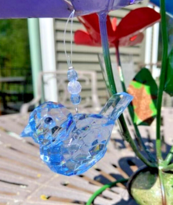 BLUE BIRD♪（感謝）/4 Bluebird of Happiness Ornament by Ganz Crystal Expressions | eBay