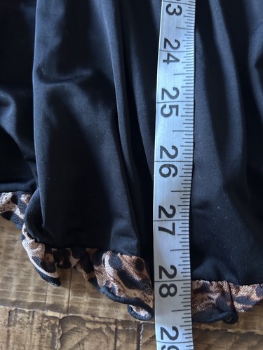 Metaphor Size Medium Black With Animal Print Micro Underwire Bra Chemise NWT - Picture 3 of 10