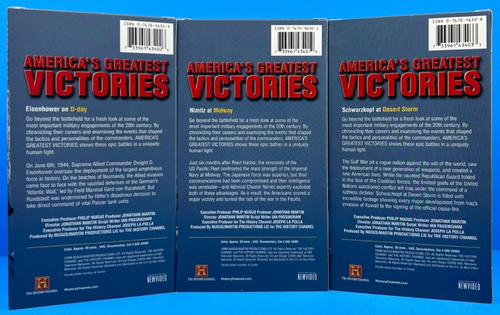 America's Greatest Victories (VHS Set of 3 Tapes 2002) Midway D-Day Desert Storm - Picture 6 of 9