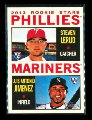 2013 TOPPS HERITAGE ROOKIE Baseball Card #226 LERUD Phillies JIMENEZ Mariners