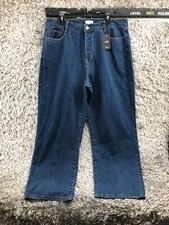 Forever 21 Curved Straight Jeans Size 16 Womens Dark Wash Blue