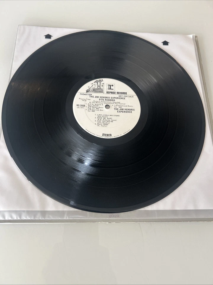 '70 Otis Redding/Jimi Hendrix--1 SIDE EACH--LIVE @ MONTEREY '67;REPRISE PROMO LP - Image 4 of 4