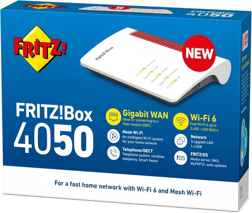 FRITZ! AVM Box 4050, Router Wi-Fi 6 Dual Band fino a 3.000 Mbit/S, per Modem Ope - 第 8/9 張圖片