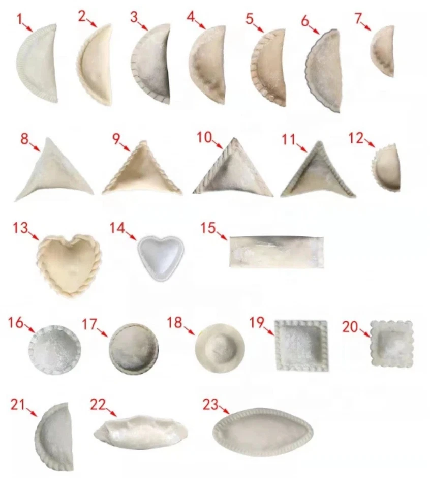 Molde para máquina para hacer albóndigas Samosa - Gyoza - Pierogi - Pelmeni Foto 3 de 4