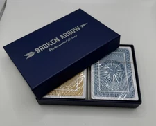 SEALED BROKEN ARROW Playing Cards 2 DECKS 100% Plastic Casino Quality Poker Size