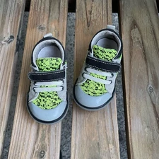 See Kai Run Stevie First Walker Sneaker Shoe Size 5 Neon Yellow Baby Boy