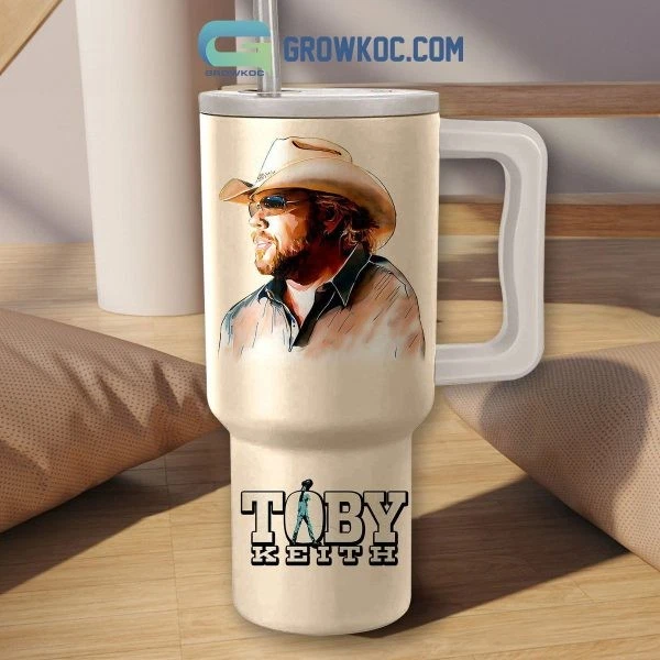 Toby Keith Love Cowboy 40oz Tumbler with Handle