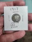 1917-P Mercury Dime 90% Silver