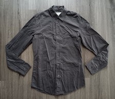 Maison Martin Margiela Camicia Uomo Manica Lunga 100% Cotone, Grigio, Taglia 46