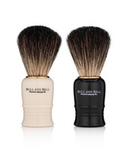 Pure Badger Shaving Brush White or Black - by Bull and Bell Premium Supply Co.