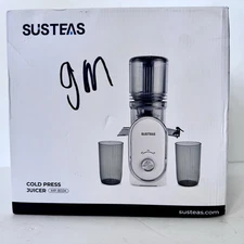 SUSTEAS Cold Press Juicer Feed Chute Slow Masticating MP802K