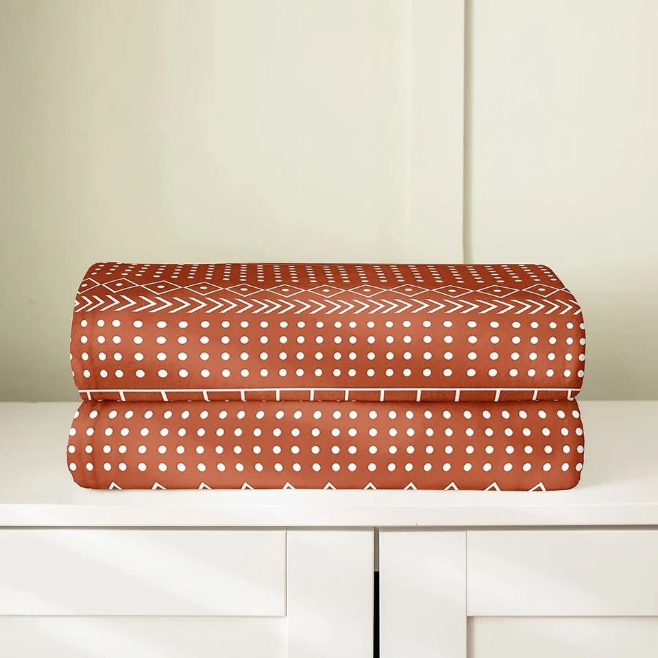 Manta de felpa boho exótica geométrica inspirada étnica africana para... Foto 4 de 4