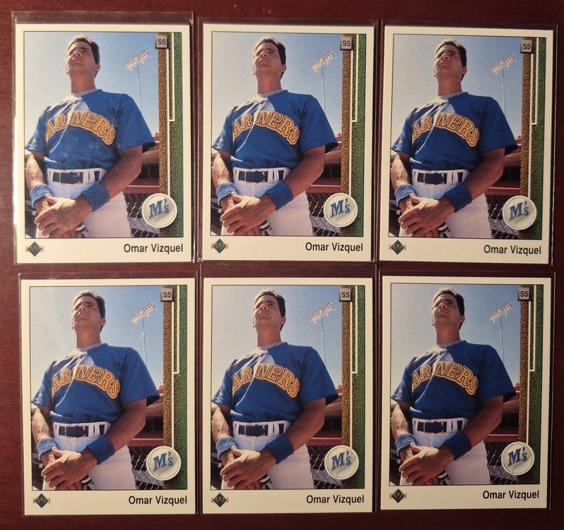 1989 Upper Deck - Omar Vizquel #787 (RC) Seattle Mariners Rookie Card
