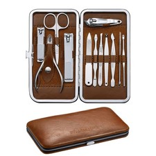 Manicure Set, Professional Nail Kit Nail Clipper Set, 12PCS Stainless Steel M...