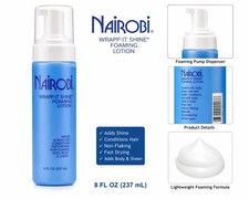 Nairobi Wrapp-It Shine Foaming Lotion 8 oz Hair Wrapping or Setting 2ct 