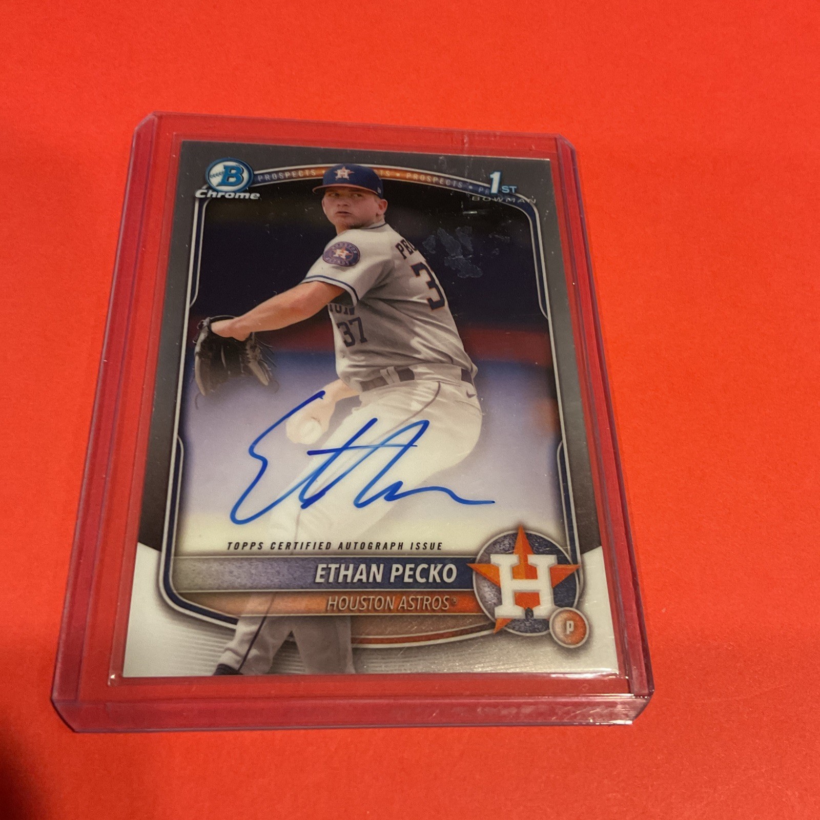 2025 Bowman Chrome - Prospect Autographs Ethan Pecko, Ethan Pecko #CPA-EPE