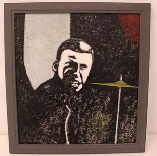 JOHN CHRISTOPHERSON 'The Drummer' SIGNED ORIGINAL Mixed Media Painting BE1