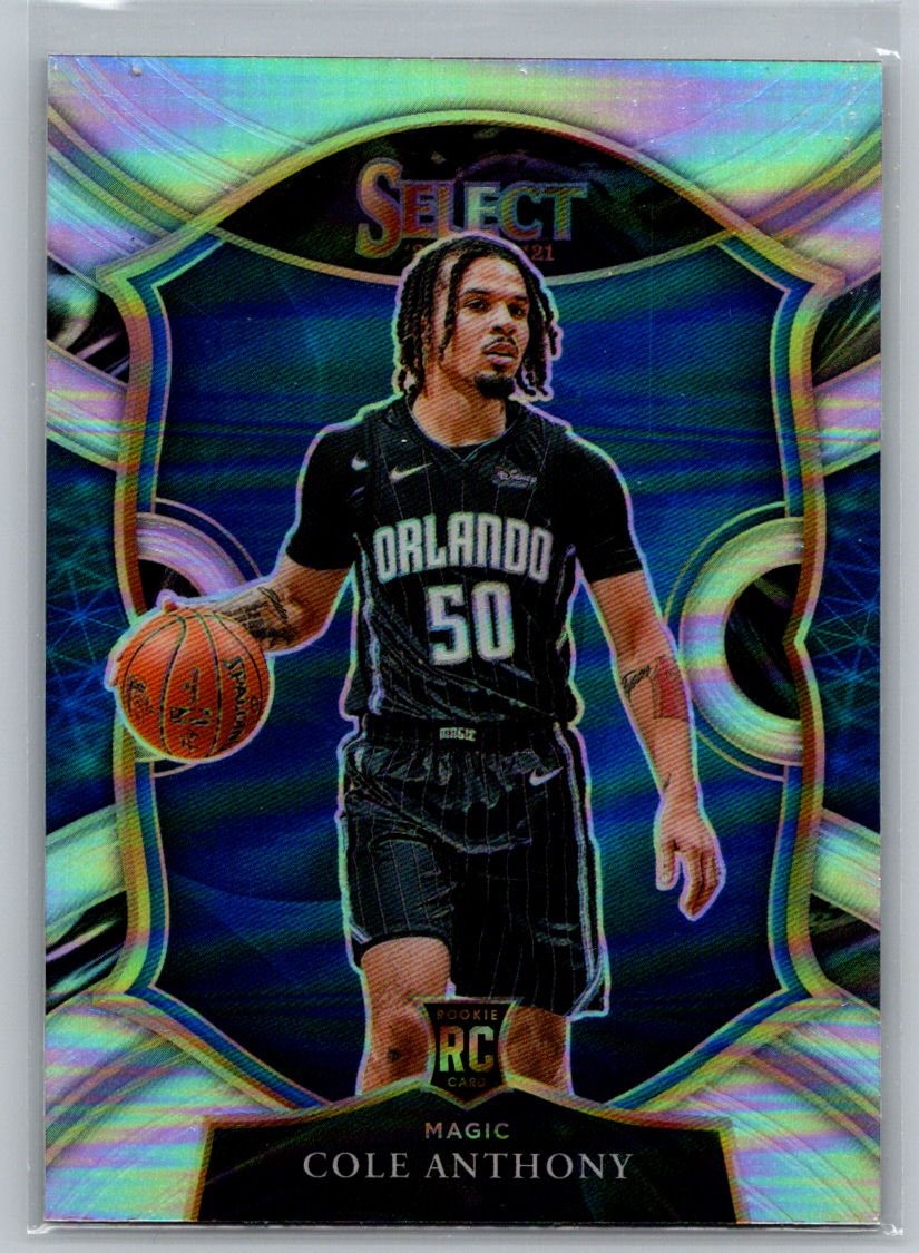 2020-21 Panini Select #75 Cole Anthony Silver Prizms