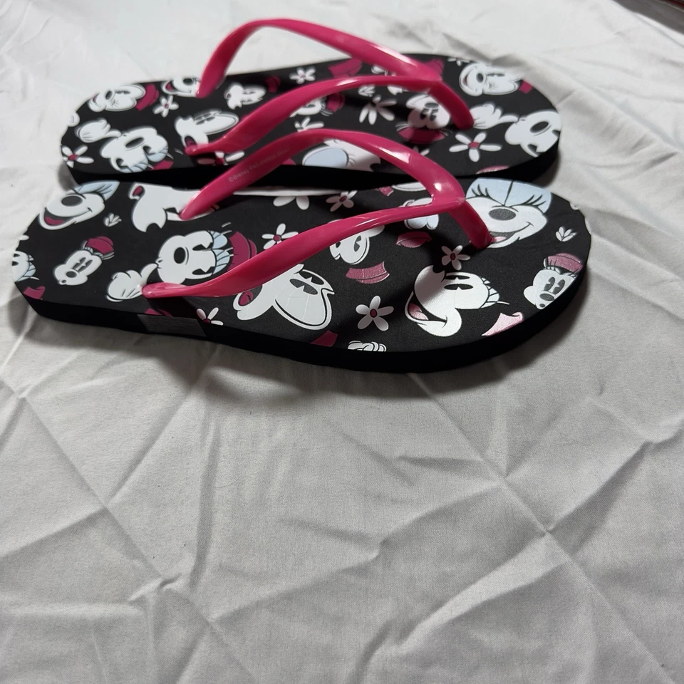Chanclas sin cordones para mujer Minnie Mouse de los parques de Disney 8 sandalias Foto 3 de 4
