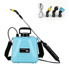 8L Electric Battery Pressure Sprayer, Rechargeable Backpack Cordless Knapsack