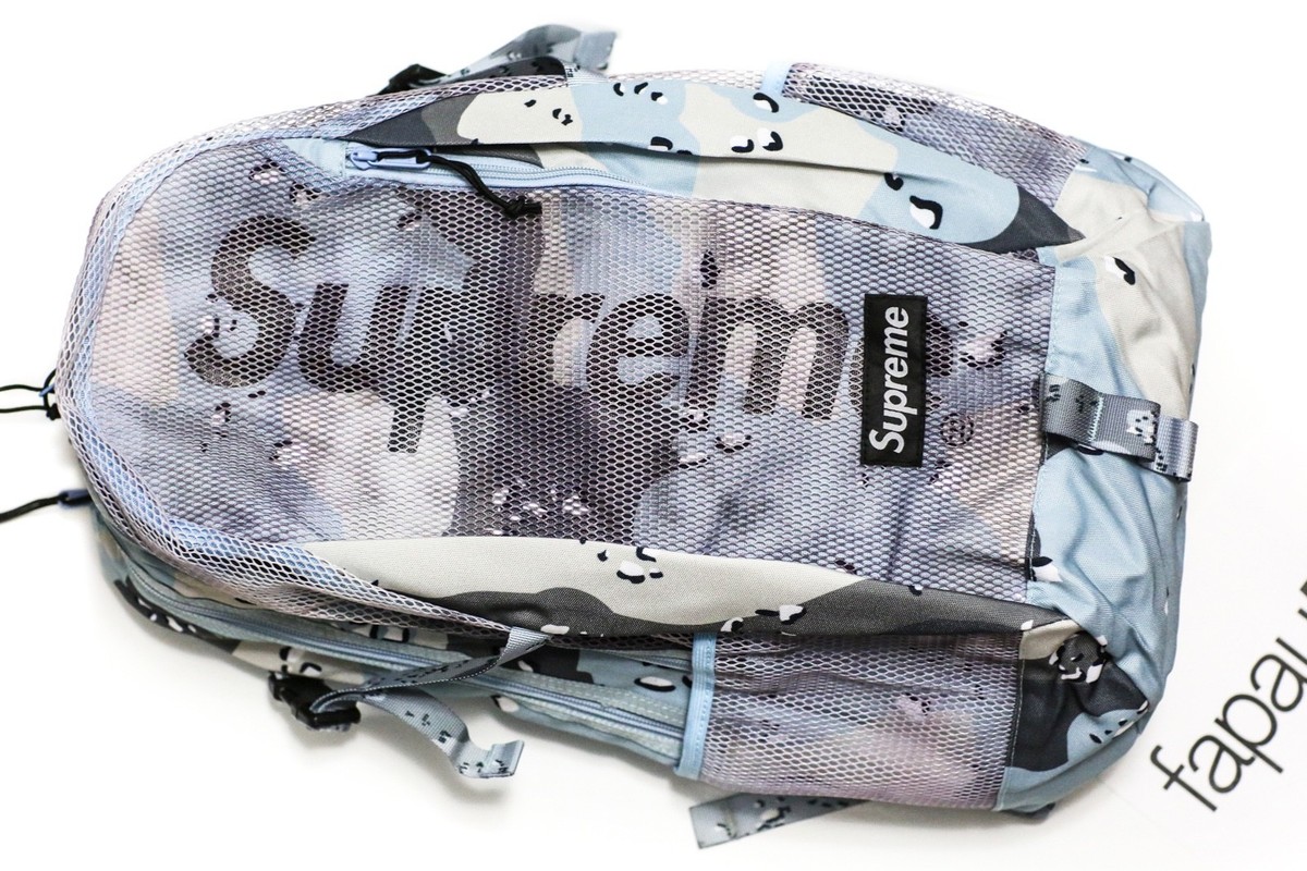 バッグ Supreme 20SS Backpack \"Camo Blue\" Supreme Backpack (SS20) Blue Chocolate Chip Camo - SS20 - US