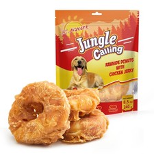 Dog Treats Long Lasting, Rawhide Chews for Dogs, Chicken Wrapped Rawhide Donu...