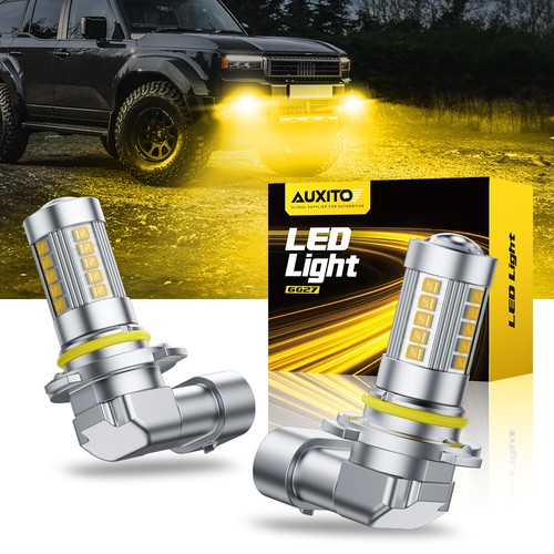 AUXITO LED Fog Light Bulb 9006 HB4 Fog Light Bulb Amber 3000K High Power Lamp ED - Picture 10 of 19