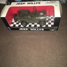 New Ray WW2 US Willys Jeep 1/32 scale metal and plastic