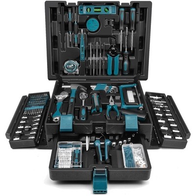 Werkzeugkoffer 379tlg Werkzeugset Haushalt Auto Handwerksschubladen Blau