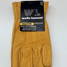 Wells Lamont Premium Cowhide Leather Gloves Medium New 1209L Heavy Duty