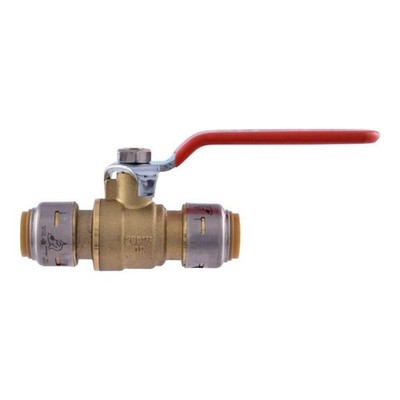 SHARKBITE MAX  Manual 2-Way Ball Valve,Push,Brass 806DD1 PK 12