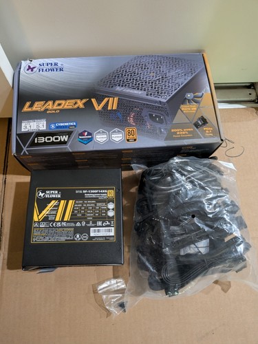 Super Flower Leadex VII XP 1300W 80+ Platinum SF-1300F14XG Black Power Supply