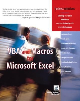VBA and Macros for Microsoft Excel Paperback Bill, Syrstad, Tracy