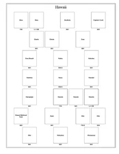 Hawaii Precancel Town & Type 5 Pages in Sheet Protectors