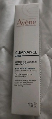 NEW! Avene Cleanance Acne Medicated Clearing Treatment Benzoyl peroxide 5.5%