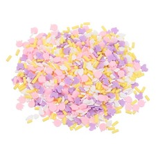 Fake Sprinkles, 30G Butterfly Resin Faux Sprinkles, Purple/Pink/White/Yellow