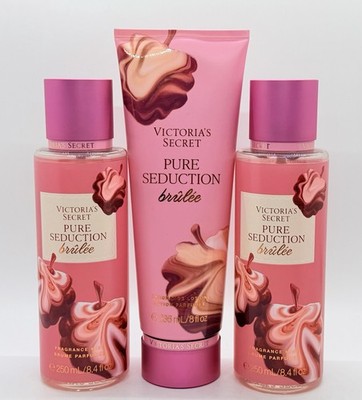 Victoria's Secret PURE SEDUCTION Brûlée 1 Fragrance Body Lotion & 2 Mist Set