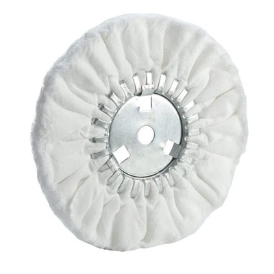 10 Soft Airway Buffing Wheel White Flannel / 5/8 Arbor Hole/finish Polish Ste - Picture 1 of 7