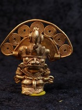 Figurka 13 Prekolumbijska Kultura Quimbaya antropomorph Muzeum Bogota 65mm 38g