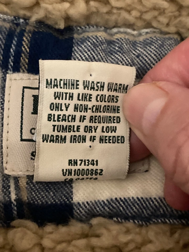 Abrigo LL Bean Mujer Sherpa Forrado Franela a Presión Tareas XXL Ligeramente Ajustado Foto 4 de 4