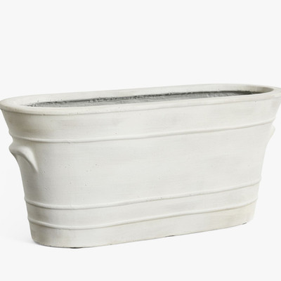 Bestseller Pottery Barn Nantucket Outdoor Planters Trough Whitewash