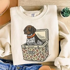 Hunting German Shorthaired Pointer Dog Camo Unisex Hoodie