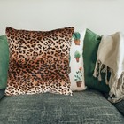  Leopard Cushion Plush Stuffing Throw Pillow Case Animal Printed Cover