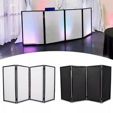 DJ Event Facade White & Black Scrim Metal Frame Booth +Travel Bag Case