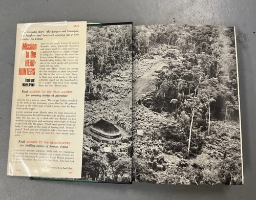 Mission to the Head-Hunters Jivaro Ecuador Frank Marie Drown Vtg 1961 DJ 1st Ed. - Picture 3 of 11