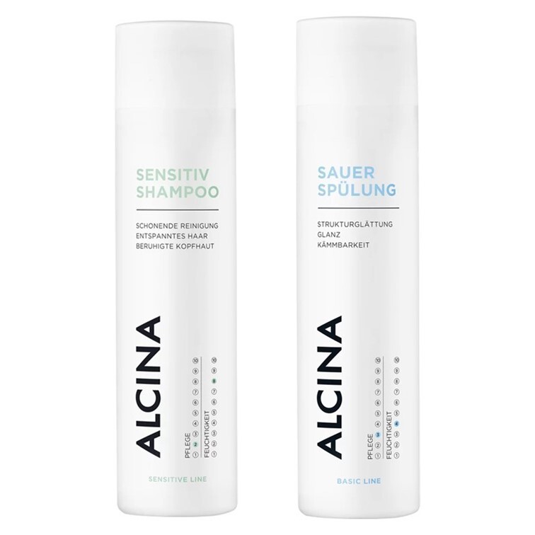 Alcina Sensitiv-Shampoo 250ml + Sauer-Spülung 250ml Duo