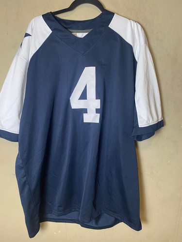 Dak Prescott #4 Dallas Cowboys Thanksgiving Home Blue Jersey SZ 3XL - Picture 4 of 11