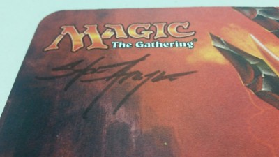 Bloodbraid Elf Play Mat MTG Playmat SIGNED Steve Argyle Ultra Pro
